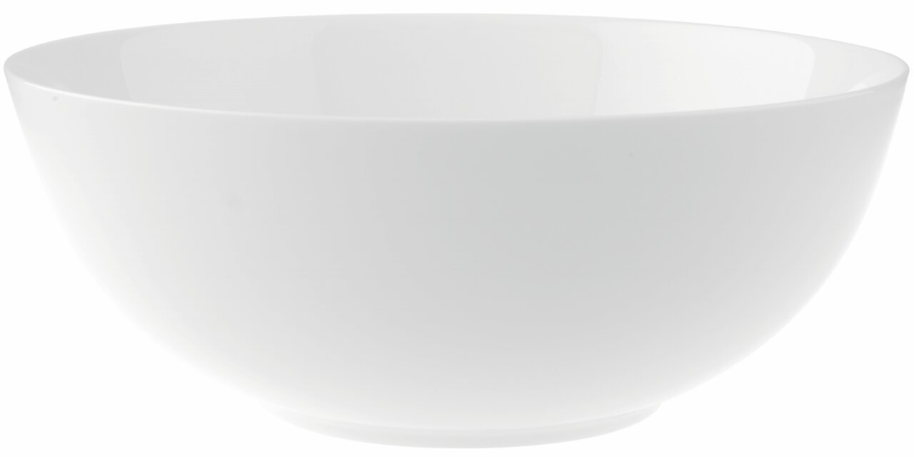 Villeroy & Boch Schüssel NOBLESSE Weiße runde Schüssel, seitliche Perspektive