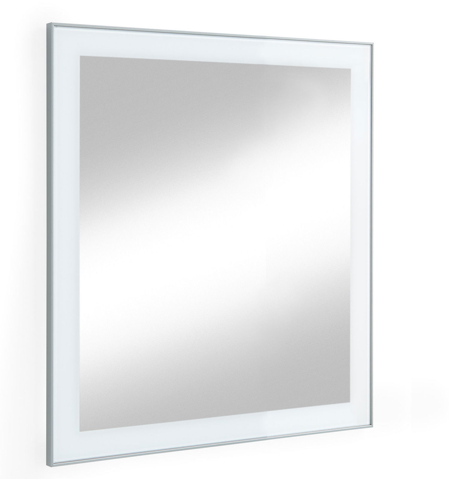VOSS Spiegel SANTINA Moderner rechteckiger Spiegel mit schmalem Rahmen, seitliche Perspektive