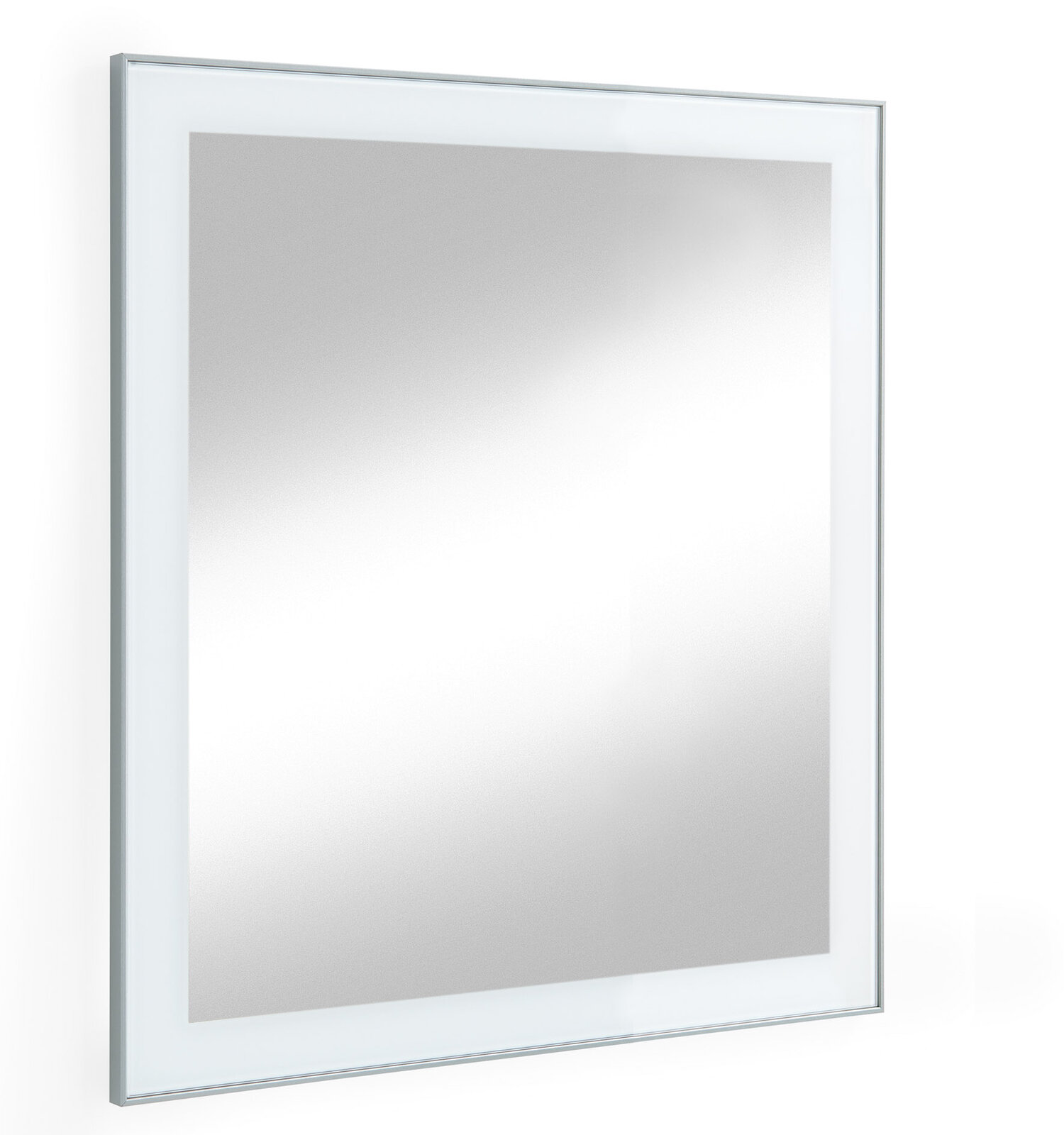 VOSS Spiegel SANTINA Moderner rechteckiger Spiegel mit schmalem Rahmen, seitliche Perspektive