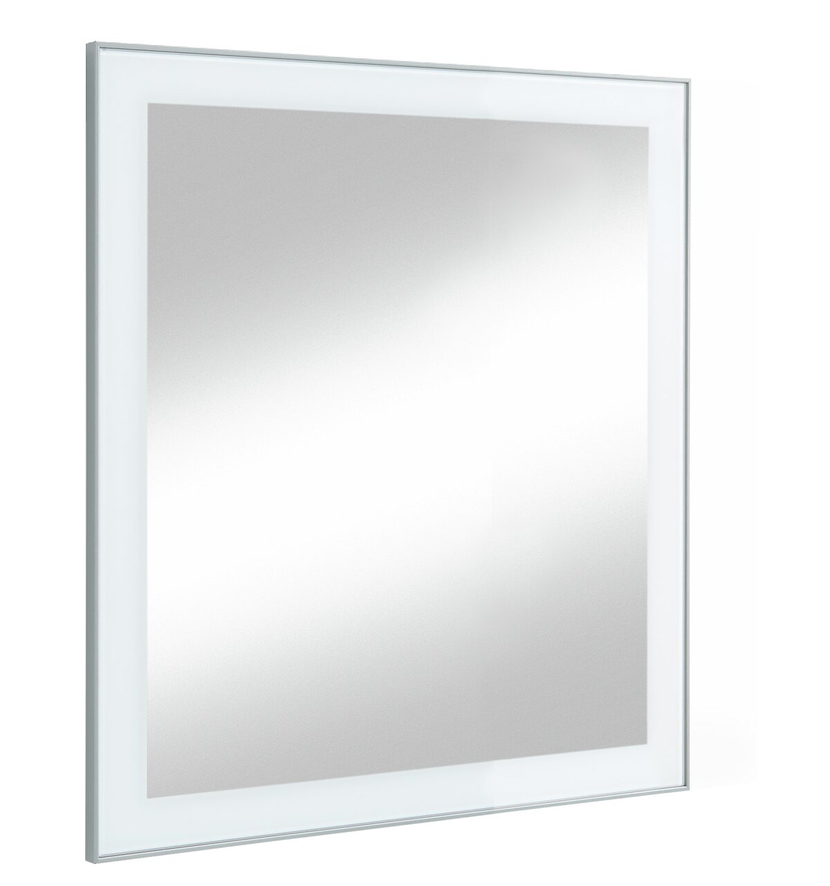 VOSS Spiegel SANTINA Moderner rechteckiger Spiegel mit schmalem Rahmen, seitliche Perspektive