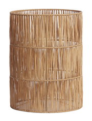 Lampenschirm aus geflochtenem Naturmaterial, seitliche Perspektive