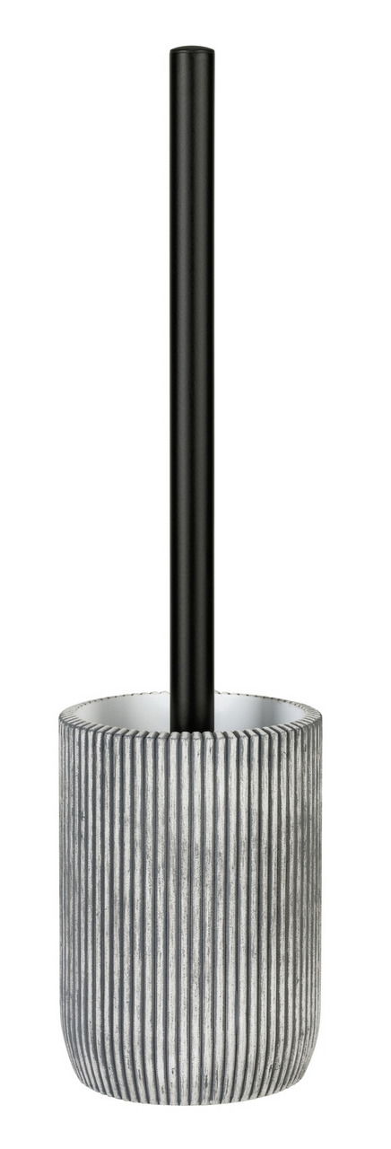 WC-Garnitur mit Streifenmuster, Ansicht von vorne