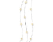 Draufsicht auf eine Micro LED Lichterkette mit warmweißen Lichtern