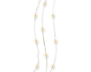 Draufsicht auf eine Micro LED Lichterkette mit warmweißen Lichtern