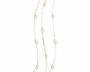 Draufsicht auf eine Micro LED Lichterkette mit warmweißen Lichtern