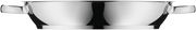 Edelstahl-Servierpfanne mit zwei Griffen, Seitenansicht