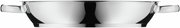 Edelstahl-Servierpfanne mit zwei Griffen, Seitenansicht