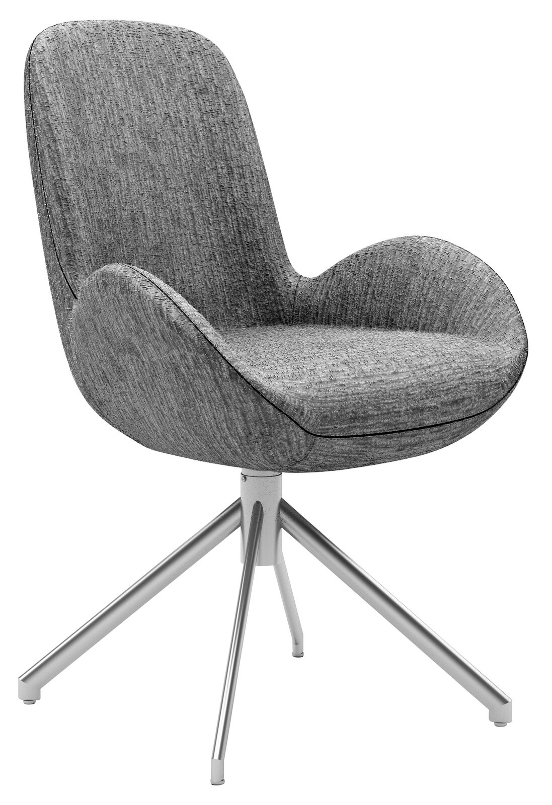 Musterring Armlehnstuhl MR HELVIN Grüner Armlehnstuhl mit modernem Design, seitliche Perspektive