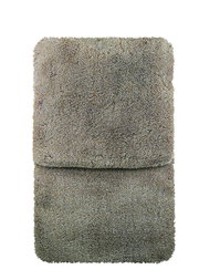 Tweedelige badkamertapijtset in beige, bovenaanzicht