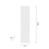 Rechteckige Deckenleuchte mit Sternenmuster, Abmessungen 100 cm x 25 cm x 4 cm, Draufsicht