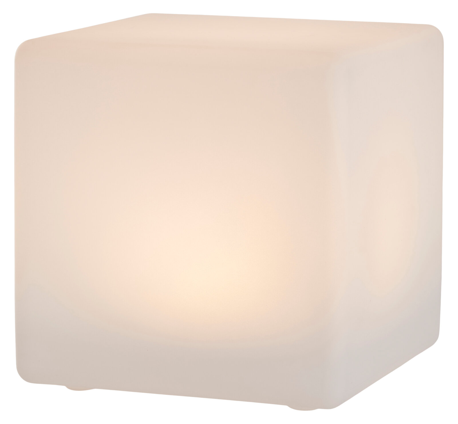 Kynast Exclusive Solar Würfelleuchte Solar Würfelleuchte 30x30cm, leuchtender Würfel aus seitlicher Perspektive