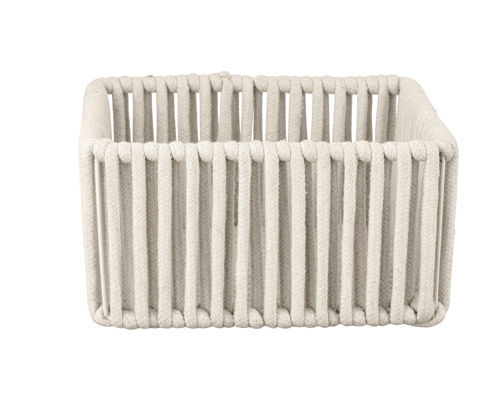 Schöner Wohnen Badkorb ZOVO Rechteckiger Badkorb Zovo M in natürlicher Farbe, aus geflochtenem Material, frontal fotografiert.