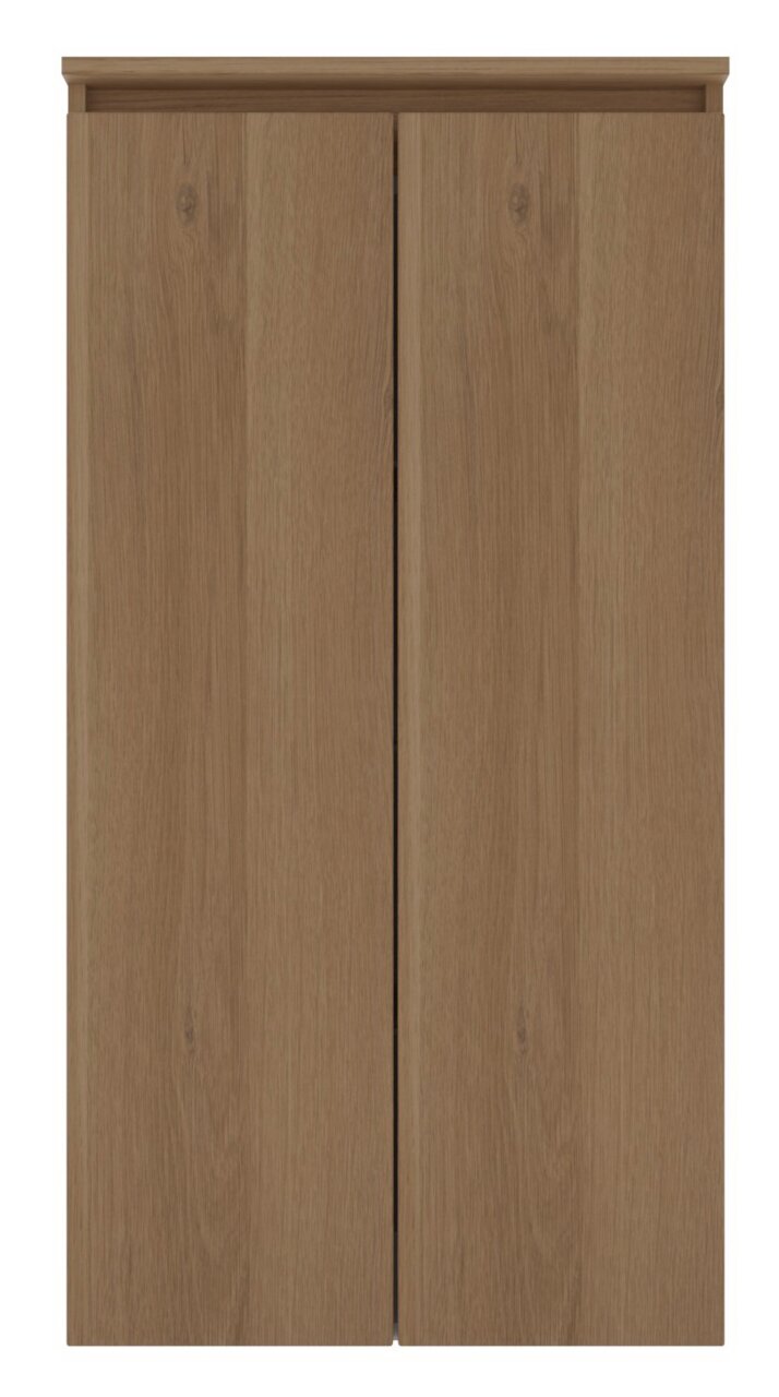 Houten kast met twee deuren, vooraanzicht