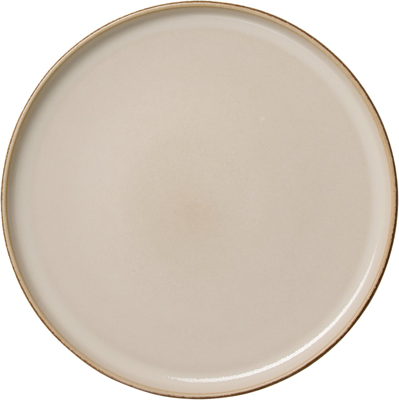 Dessertteller Olivia 21cm in Beige, Draufsicht