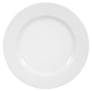 Weißer Speiseteller Rondo/Liane 25cm, Draufsicht