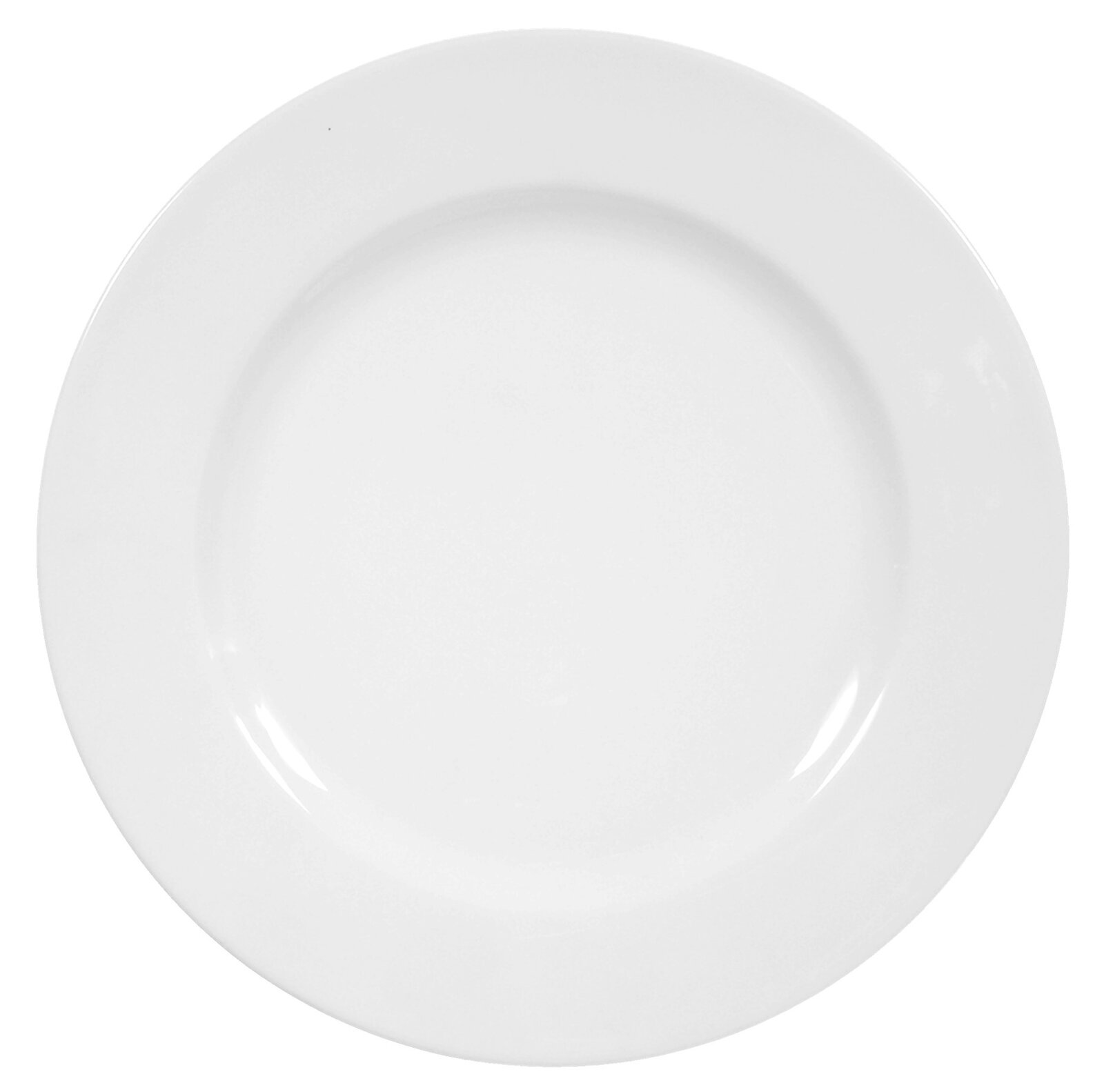 Seltmann Weiden Speisteller Rondo/Liane uni 7 Weißer Speiseteller Rondo/Liane 25cm, Draufsicht