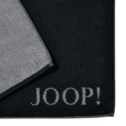 JOOP! Badmat DOUBLEFACE in zwart en grijs, bovenaanzicht