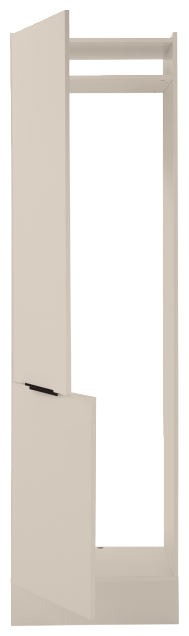 Kühlschrankumbau 60 in seitlicher Perspektive mit offener Tür