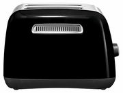 Schwarzer Kitchen Aid 2-Scheiben-Toaster in Onyx, Seitenansicht