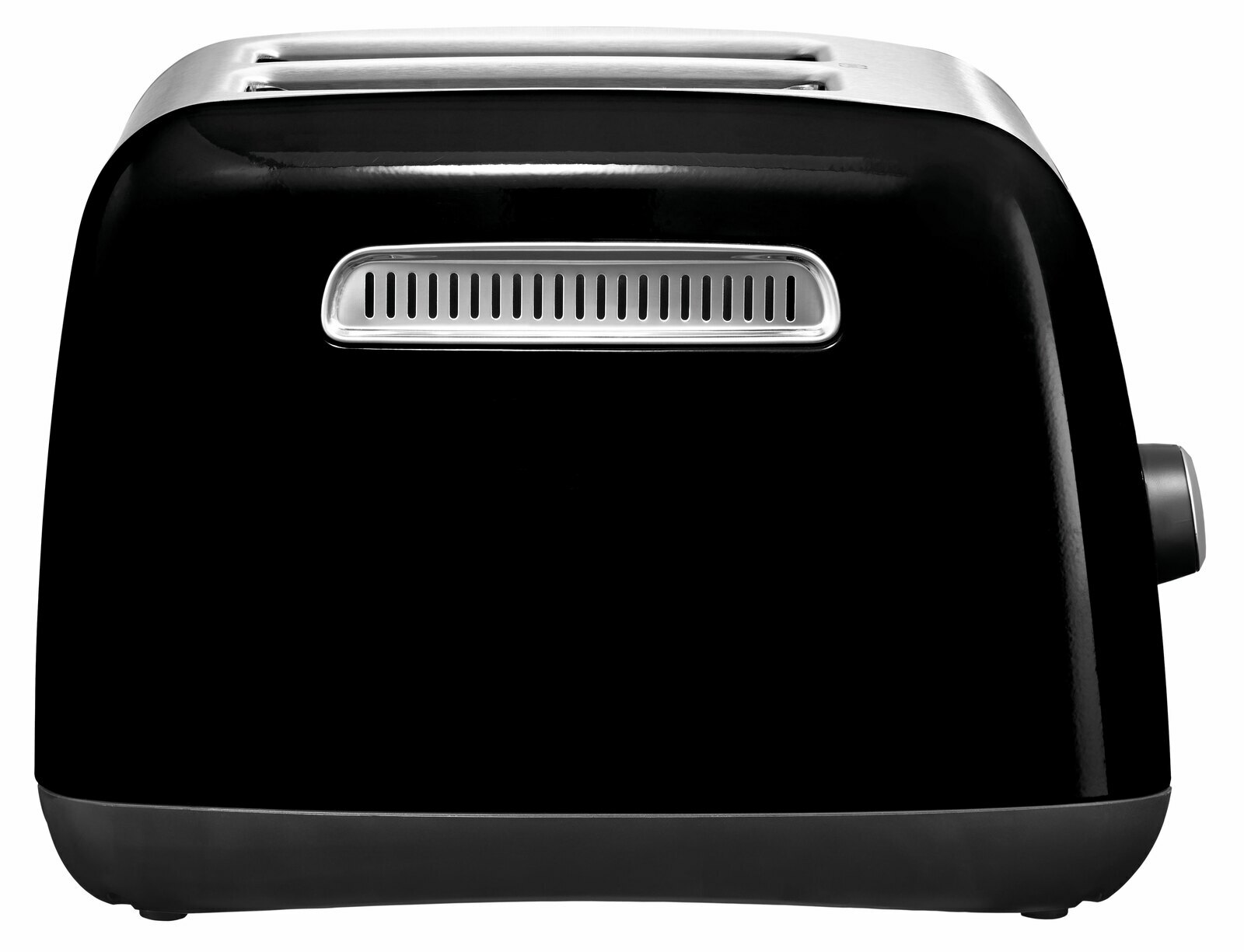 Schwarzer Kitchen Aid 2-Scheiben-Toaster in Onyx, Seitenansicht