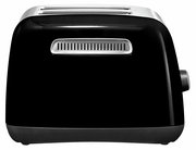 Schwarzer Kitchen Aid 2-Scheiben-Toaster in Onyx, Seitenansicht