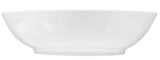 Weiße Salatschale Rondo/Liane 19cm, Seitenansicht