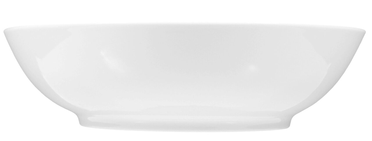 Witte slakom Rondo/Liane 19 cm, zijaanzicht