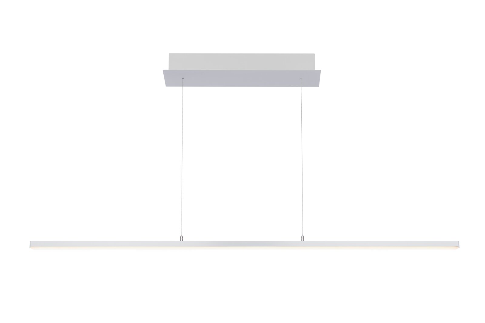 Moderne LED-hanglamp in minimalistisch design, zijaanzicht