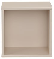 Quadratische Wandbox in Beige, frontal betrachtet