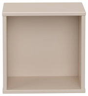 Quadratische Wandbox in Beige, frontal betrachtet