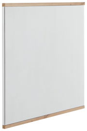 Spiegel mit Holzrahmen, seitliche Perspektive