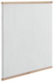 Spiegel mit Holzrahmen, seitliche Perspektive