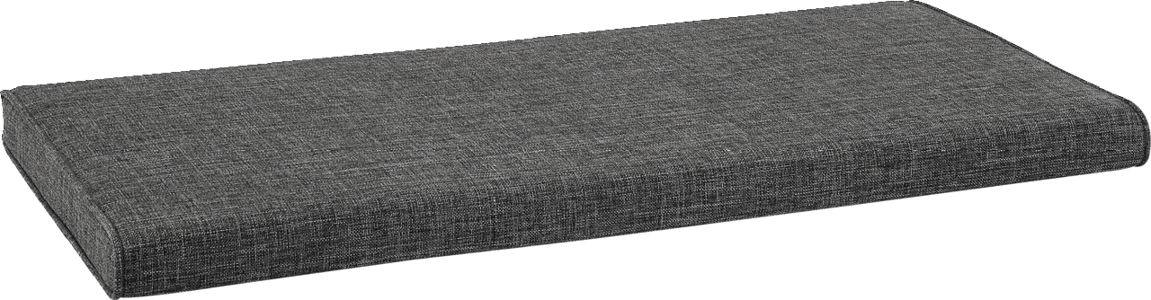 Dieter Knoll Sitzkissen SORRENT Graues Sitzkissen in rechteckiger Form, seitliche Perspektive