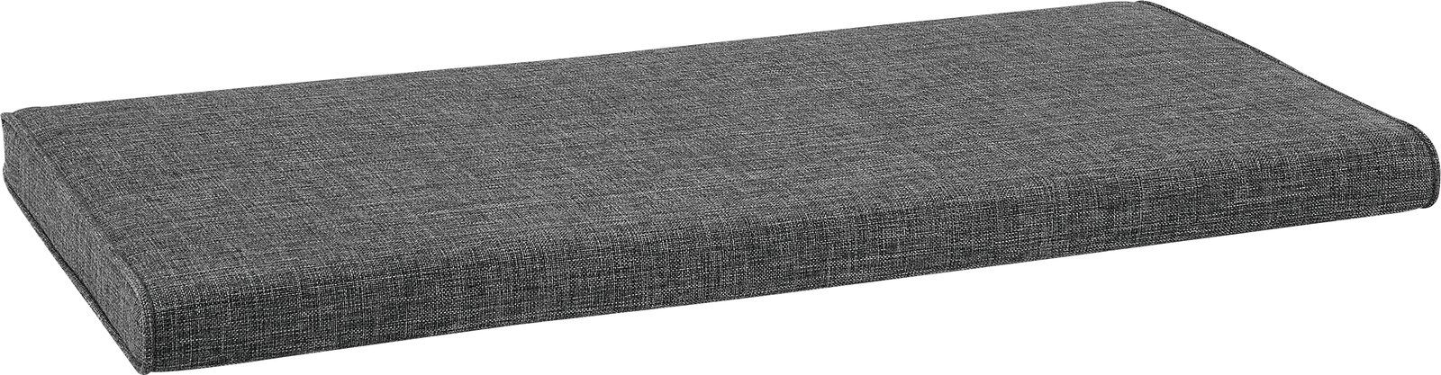 VOSS Sitzkissen VEDO Graues Sitzkissen in rechteckiger Form, seitliche Perspektive