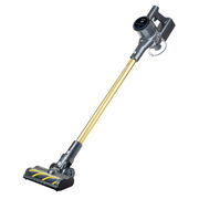 Kabelloser Staubsauger Invictus X8 Pro in goldener Farbe, seitliche Perspektive