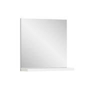 Moderner Wandspiegel mit rechteckigem Design und integrierter Ablage, seitliche Perspektive.