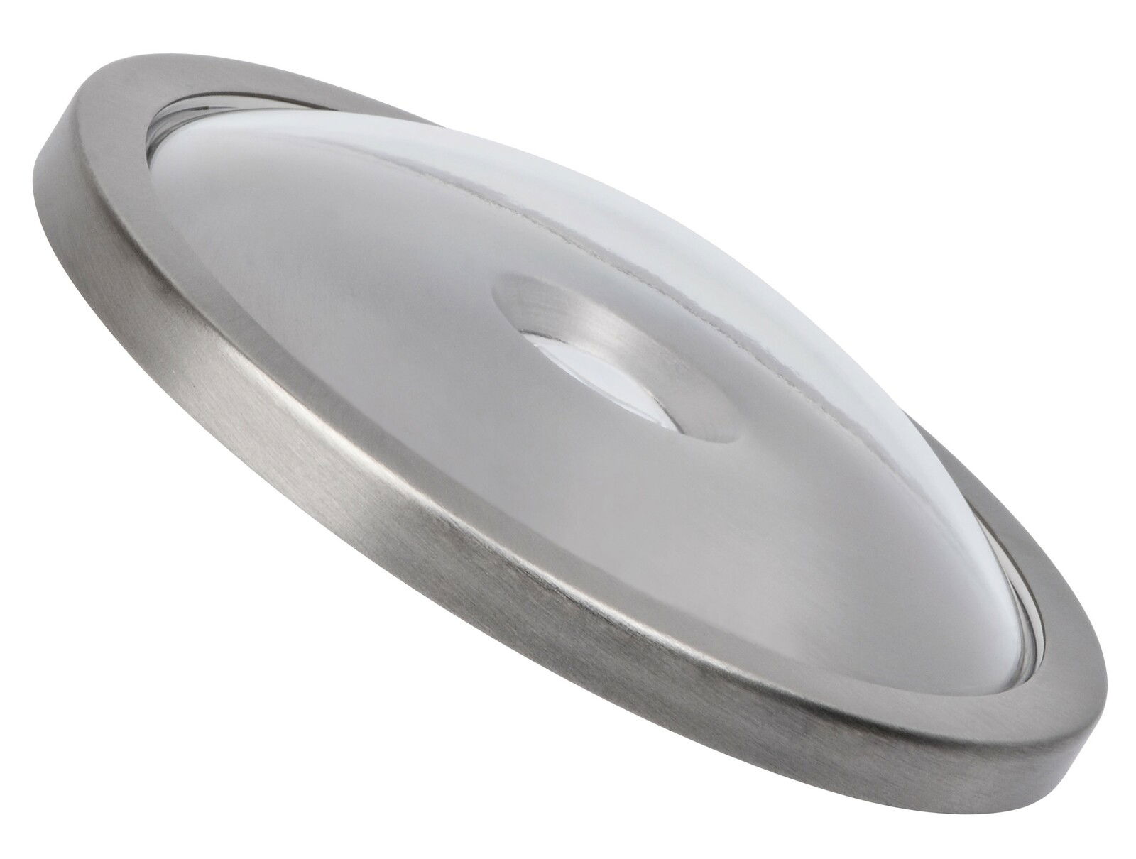 LED Leuchtmittel in Titanoptik, seitliche Perspektive