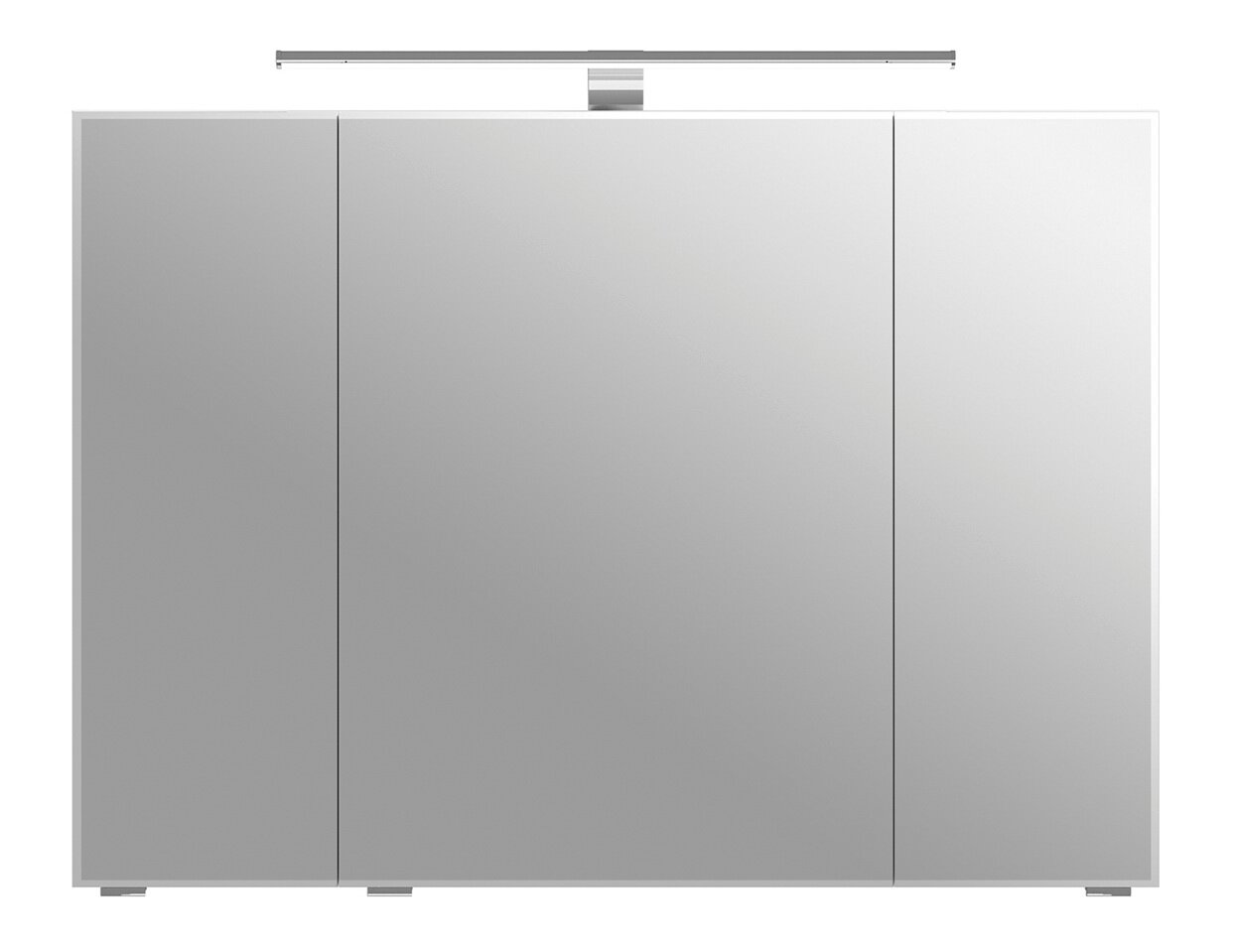 Pelipal Spiegelschrank SERIE 6005 SPRINT Moderner Spiegelschrank mit drei Türen und integrierter Beleuchtung, Frontalansicht