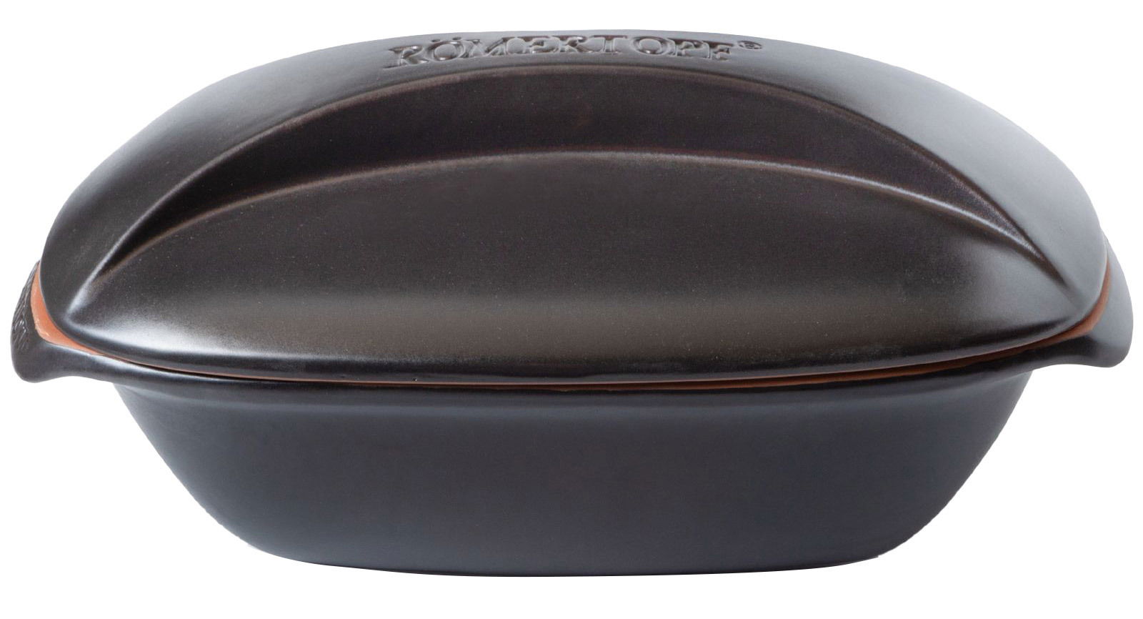 Römertopf Bräter Culinario für 4 Personen, seitliche Perspektive