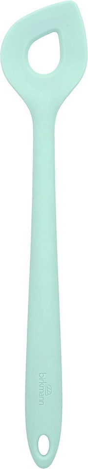 Mintfarbener Rührlöffel aus Kunststoff, Vorderansicht