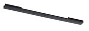 Schwarzer Cover Connector für URAIL-System, seitliche Perspektive