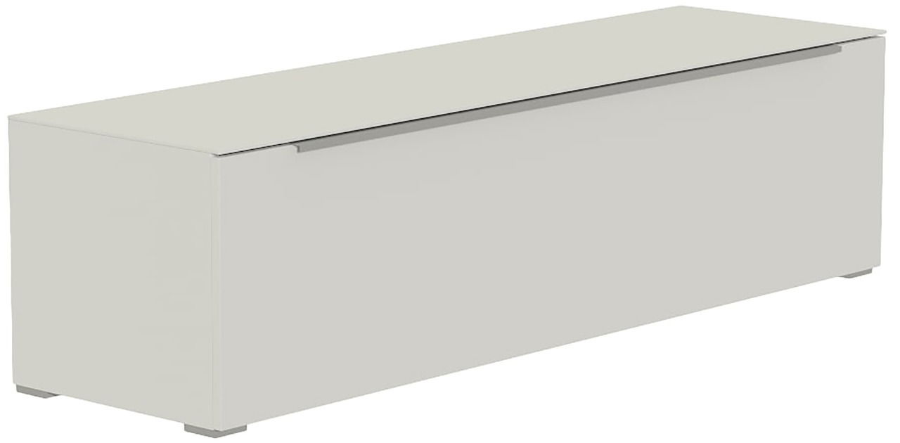 TV-Lowboard in schlichtem Design, seitliche Perspektive