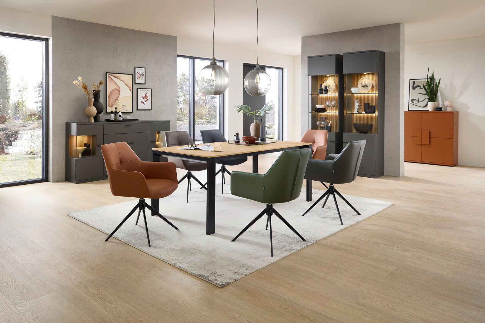 INVIVUS Dressoir IMAGO Modernes Sideboard in einem stilvollen Esszimmer, seitliche Perspektive