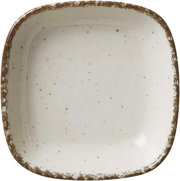 Beige Dipschale Casa 10cm mit gesprenkeltem Rand, Draufsicht