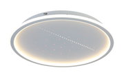 Ronde led-plafondlamp met een modern ontwerp, zijaanzicht