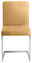Moderano Freischwinger-Stuhl LUPO II Freischwinger-Stuhl in beige aus Frontalansicht mit Metallgestell