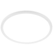 Runde LED-Deckenleuchte Briloner SLIM in Weiß, seitliche Perspektive