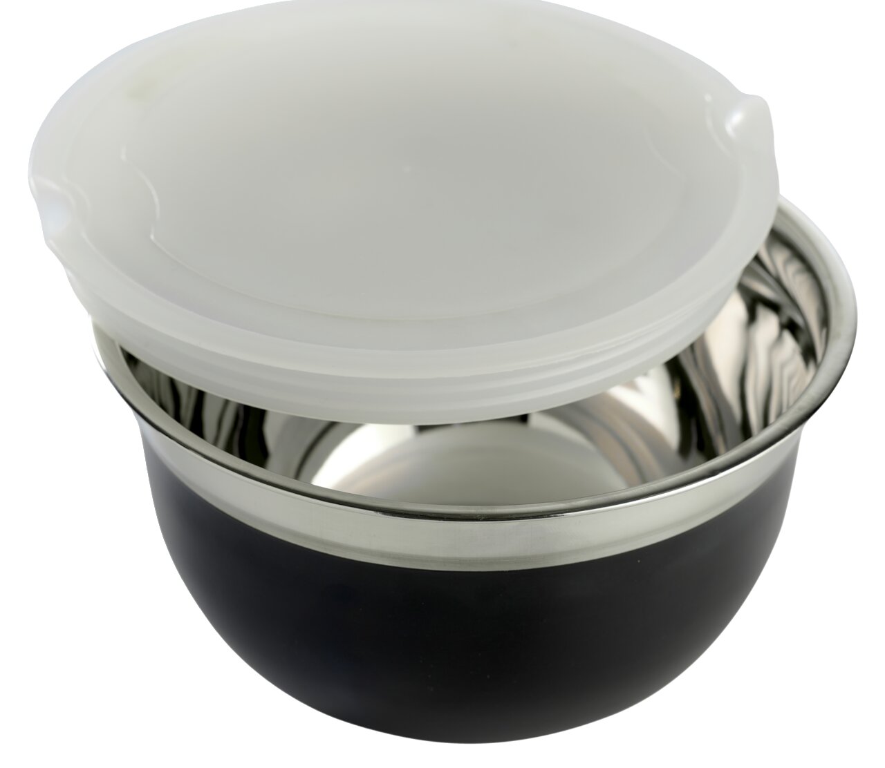 Day Schüssel-Set 3-tlg. Schüssel mit Deckel aus Edelstahl, seitliche Perspektive