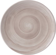 Dessertteller VALENCIA von Ritzenhoff & Breker, 21,5 cm, braun, mit spiralförmigem Muster, Draufsicht