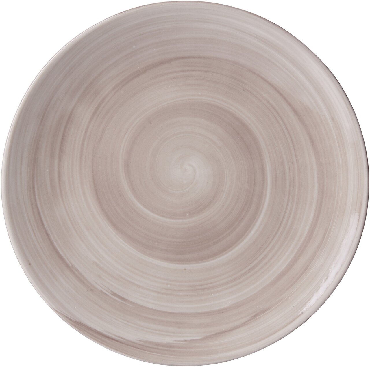 Ritzenhoff & Breker Dessertteller VALENCIA Dessertteller VALENCIA von Ritzenhoff & Breker, 21,5 cm, braun, mit spiralförmigem Muster, Draufsicht